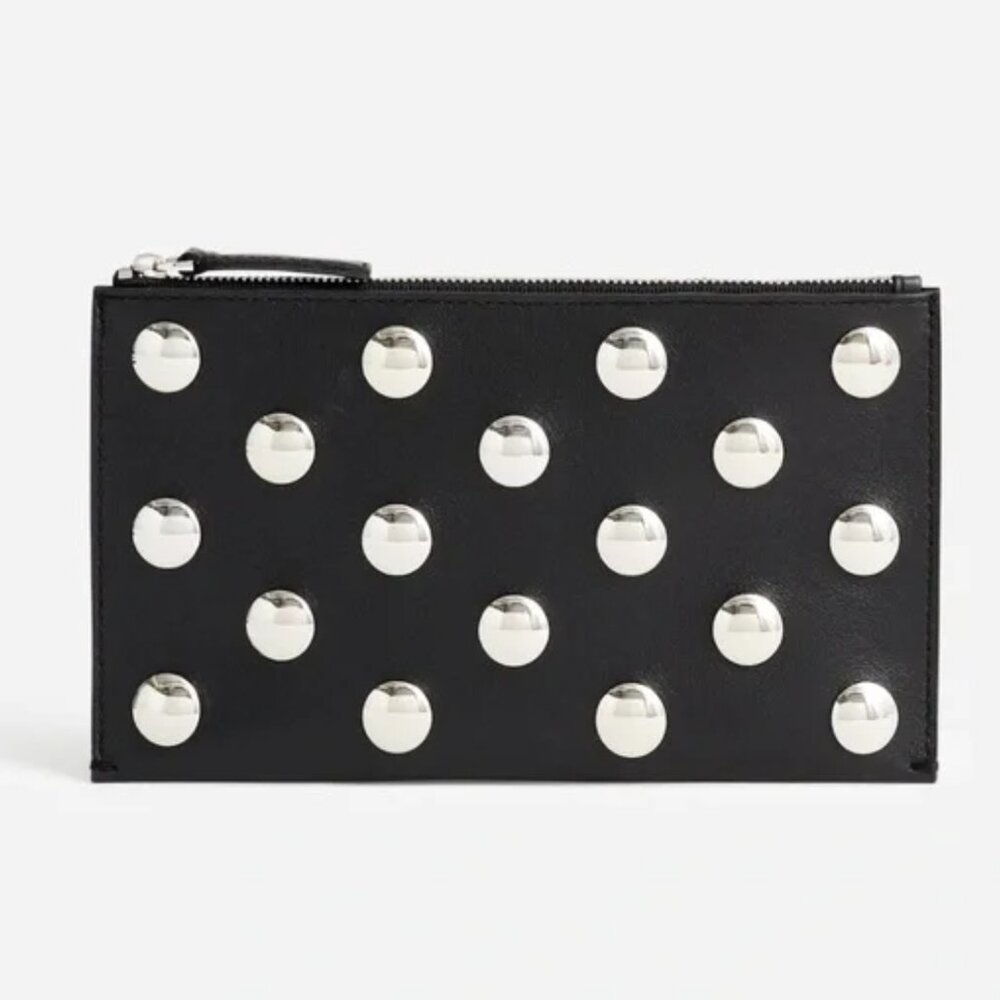 Madewell Studded Clutch Pouch Leather